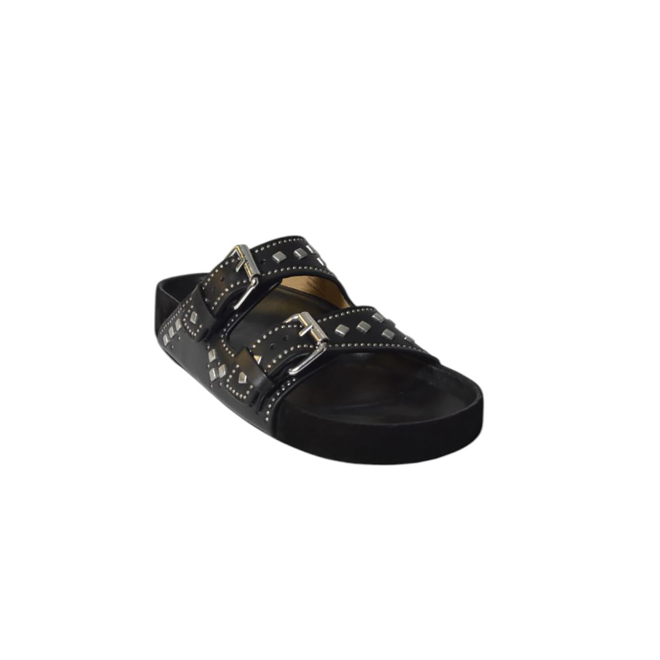 Sandali Lennyo in pelle nera Isabel Marant 