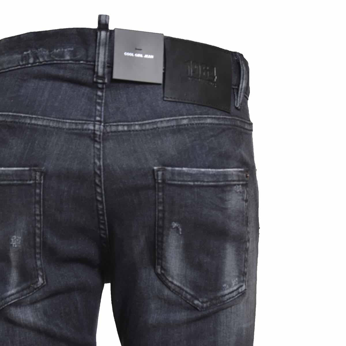 Jeans Cool Girl Jean nero effetto vintage Dsquared2 