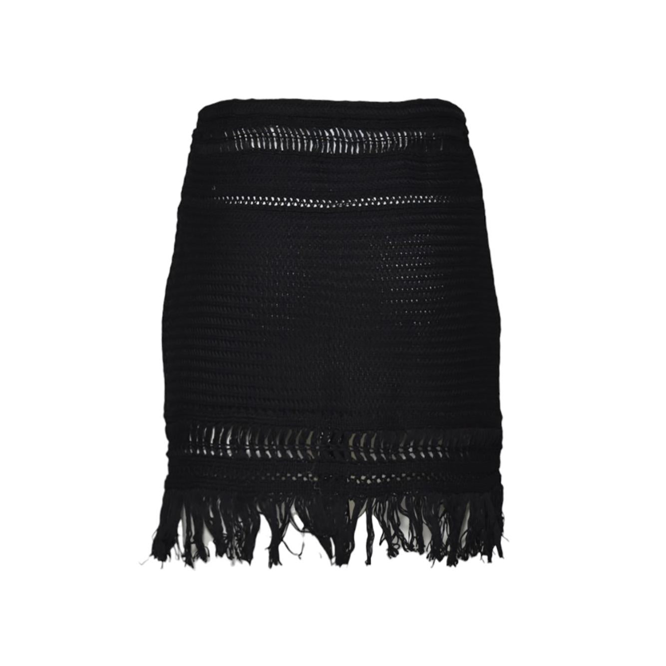 Minigonna Ardena in macramè nero Marant Etòile 