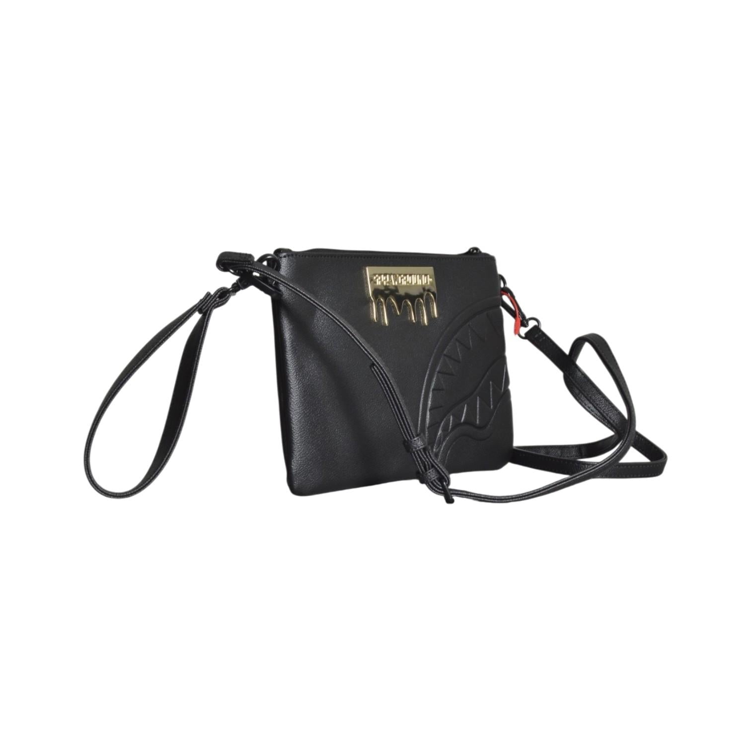 gold brick luxe crossover clutch 