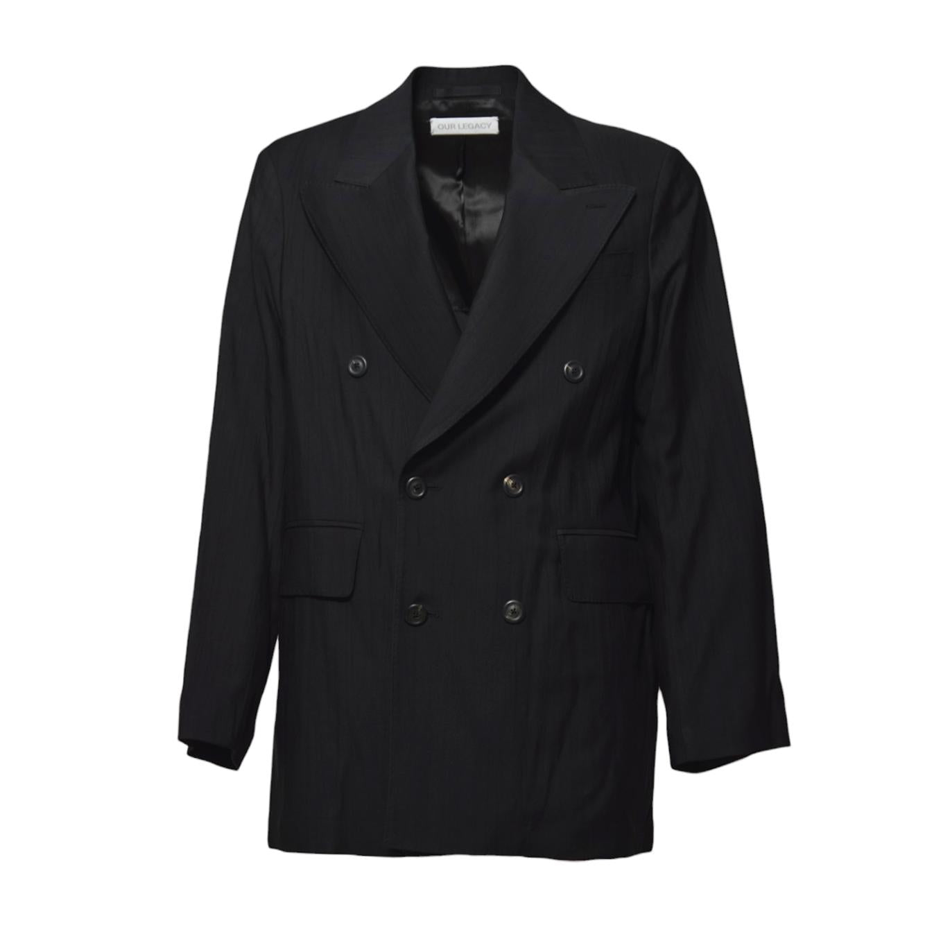 Blazer Sharp in viscosa nera Our Legacy 