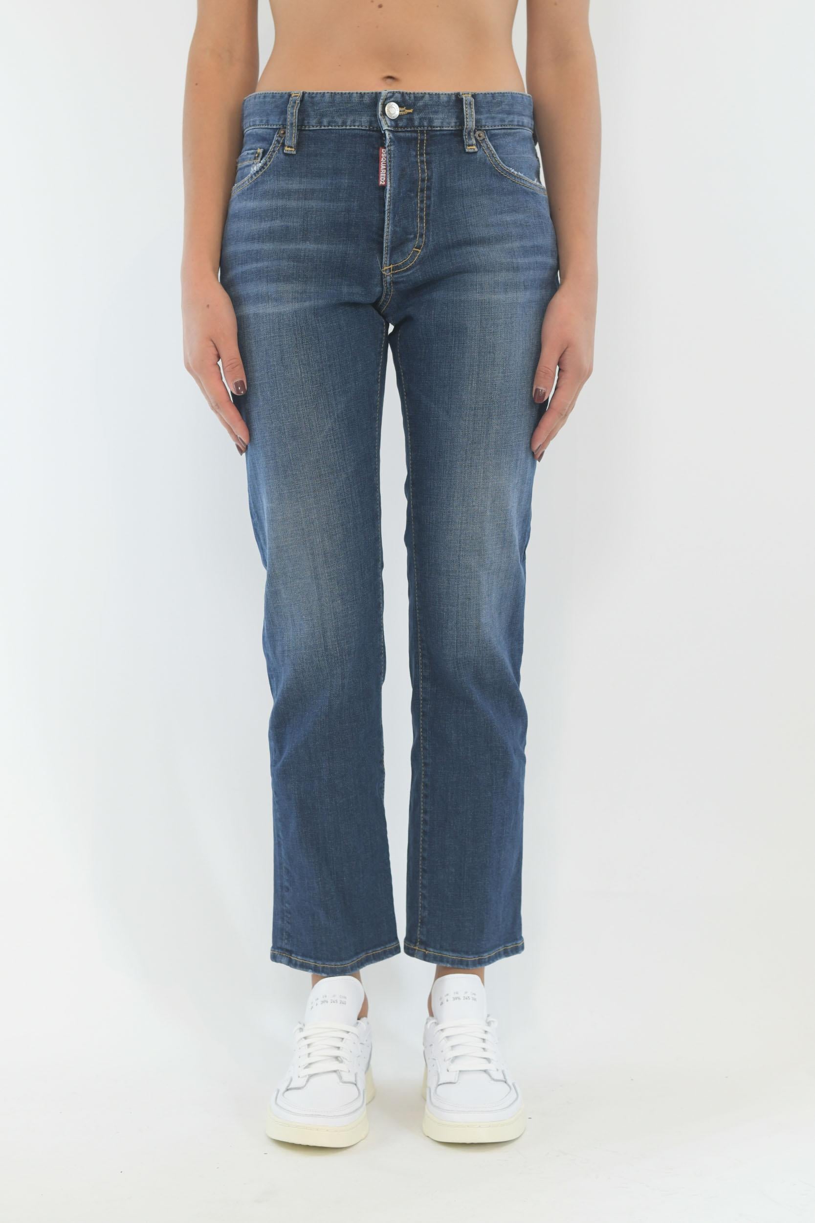 Jeans Boyfriend in denim blu Dsquared2 
