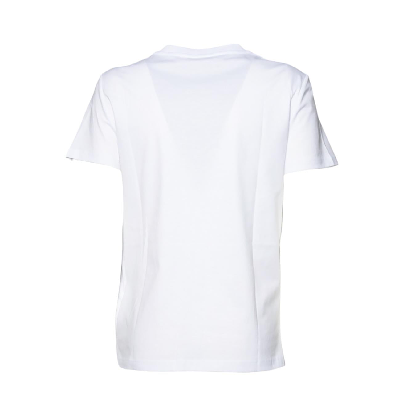 T-shirt Nunzio in cotone bianco con ricamo sul taschino Max Mara 