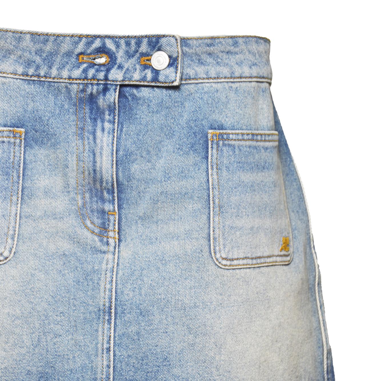 mini skirt signature denim 
