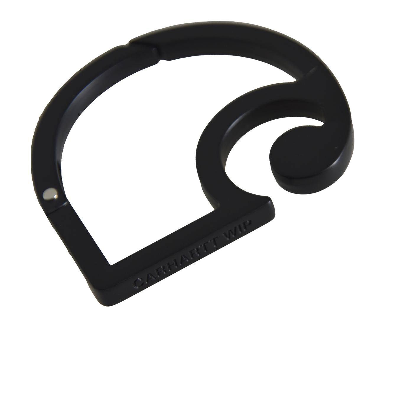c-logo carabiner zinc alloy brown 