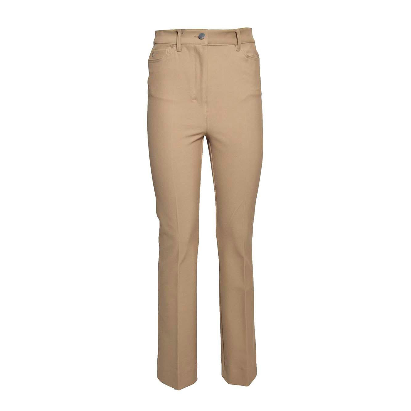 Pantalone Tabarin in twill di cotone cammello S Max Mara 