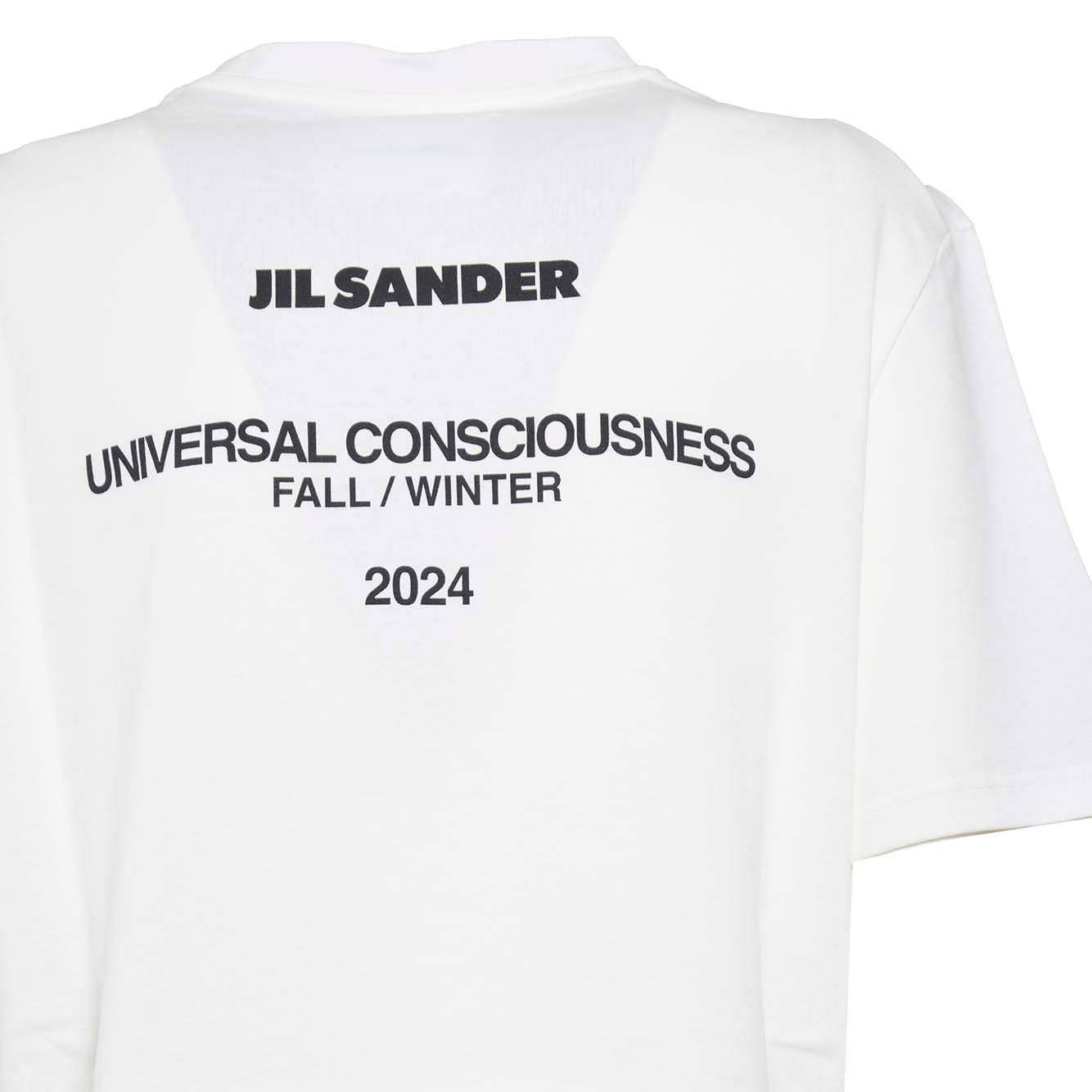 T-shirt Universal in cotone bianco Jil Sander 