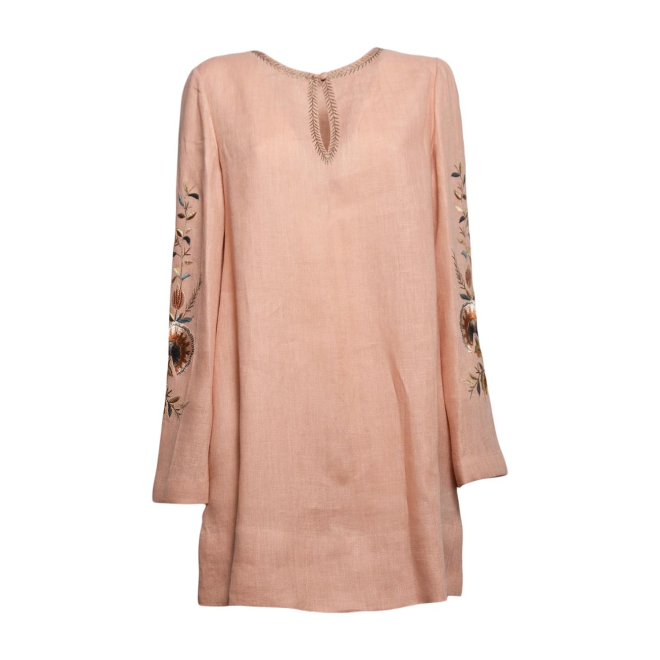 embroidered linen blouse 