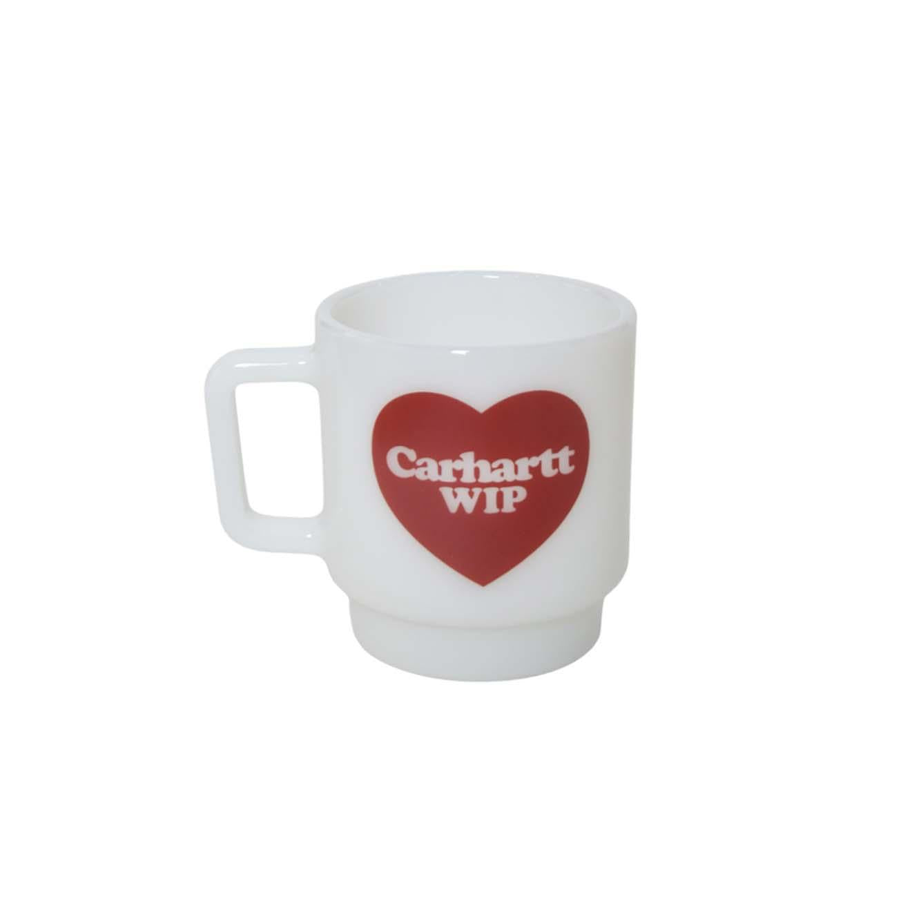 heart glass mug 