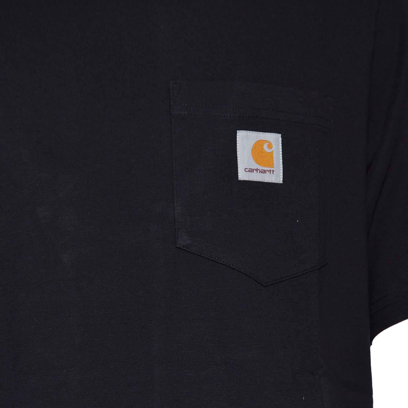 T-shirt Pocket in cotone nero Carhartt Wip 