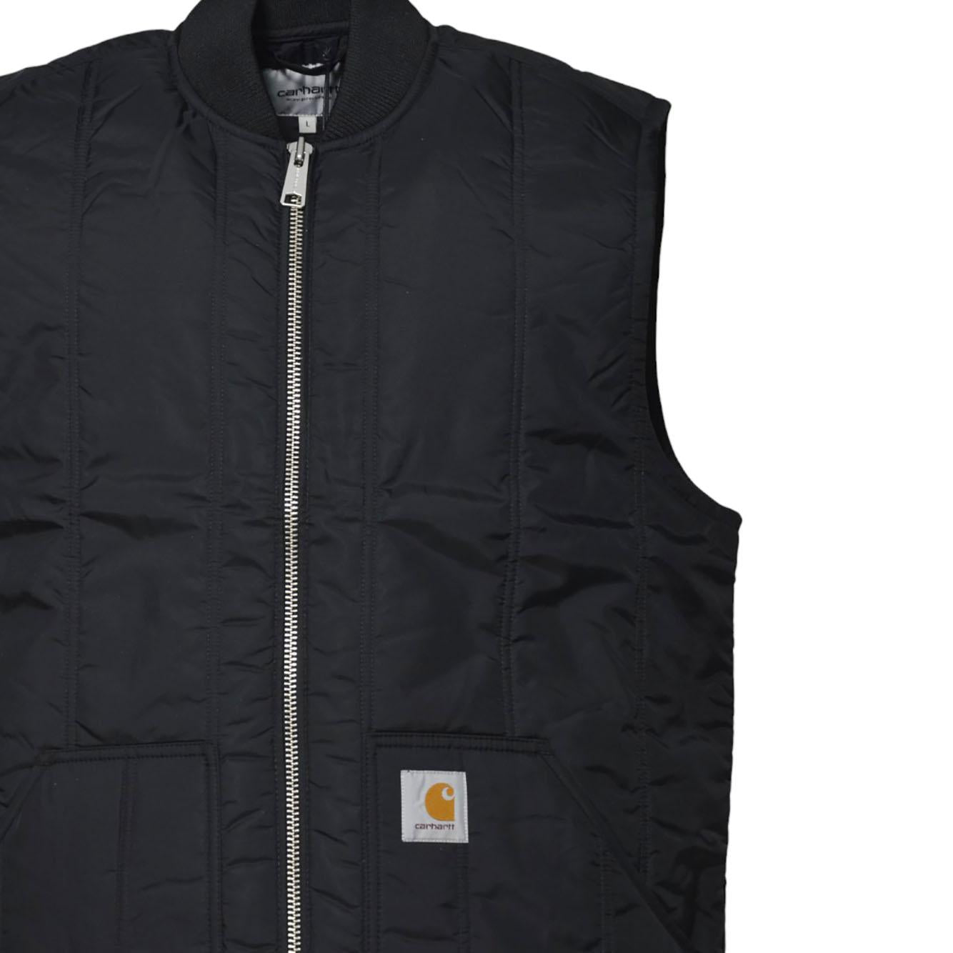 Gilet Lachlan Vest Liner in nylon nero Carhartt Wip 
