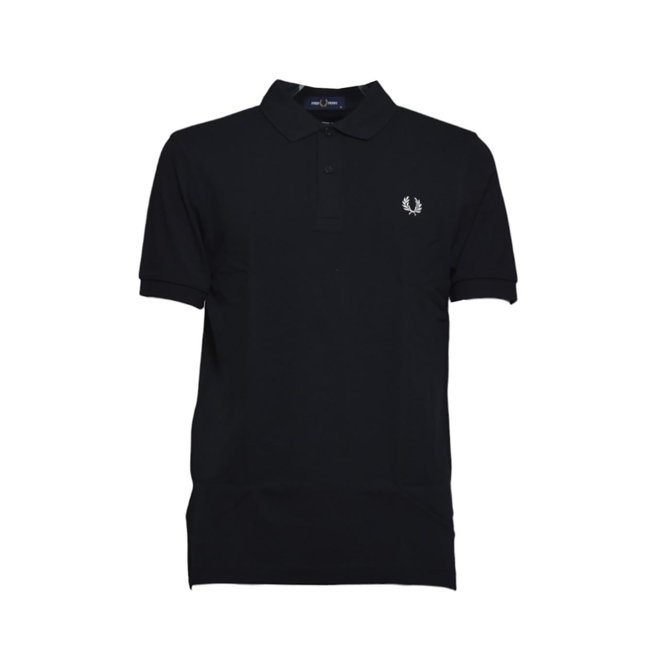 Polo in maglia di cotone nero Fred Perry x Comme des Garçons Shirt 