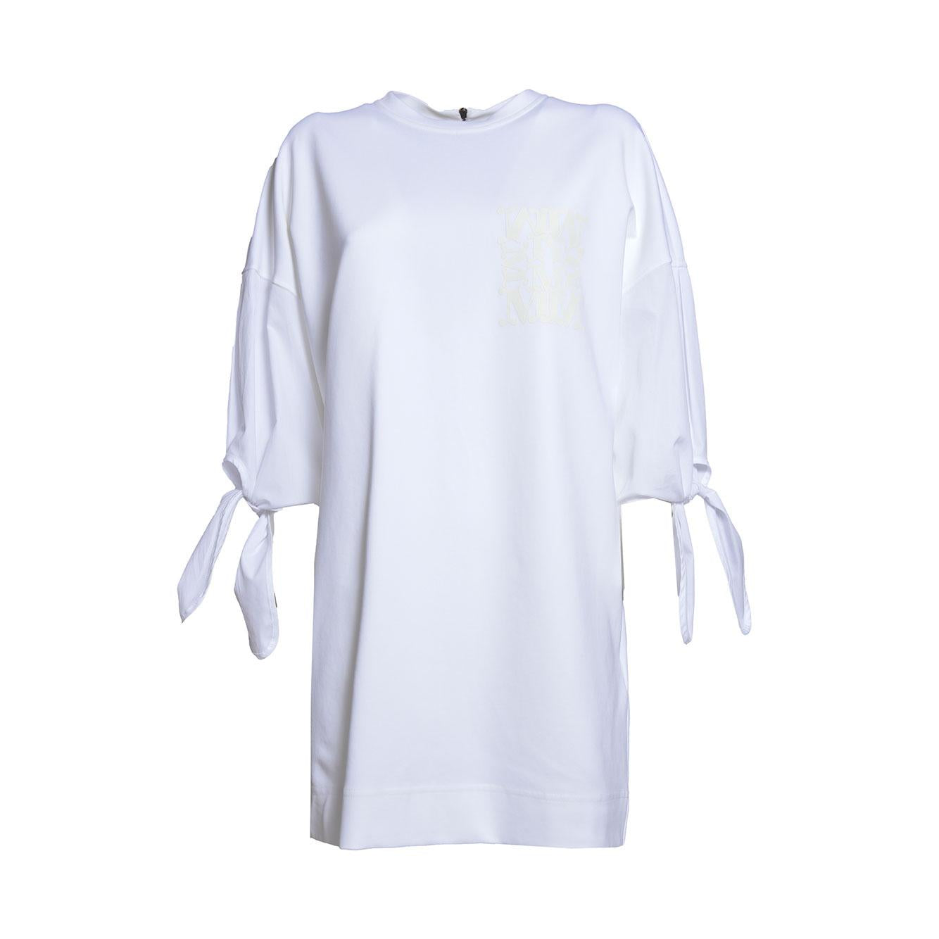 Abito Agora corto in popeline bianco Max Mara 