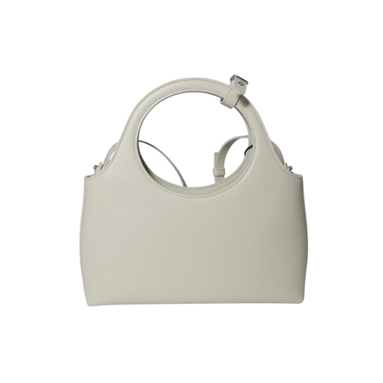 Borsa Holy Day in pelle bianco gesso Courrèges 
