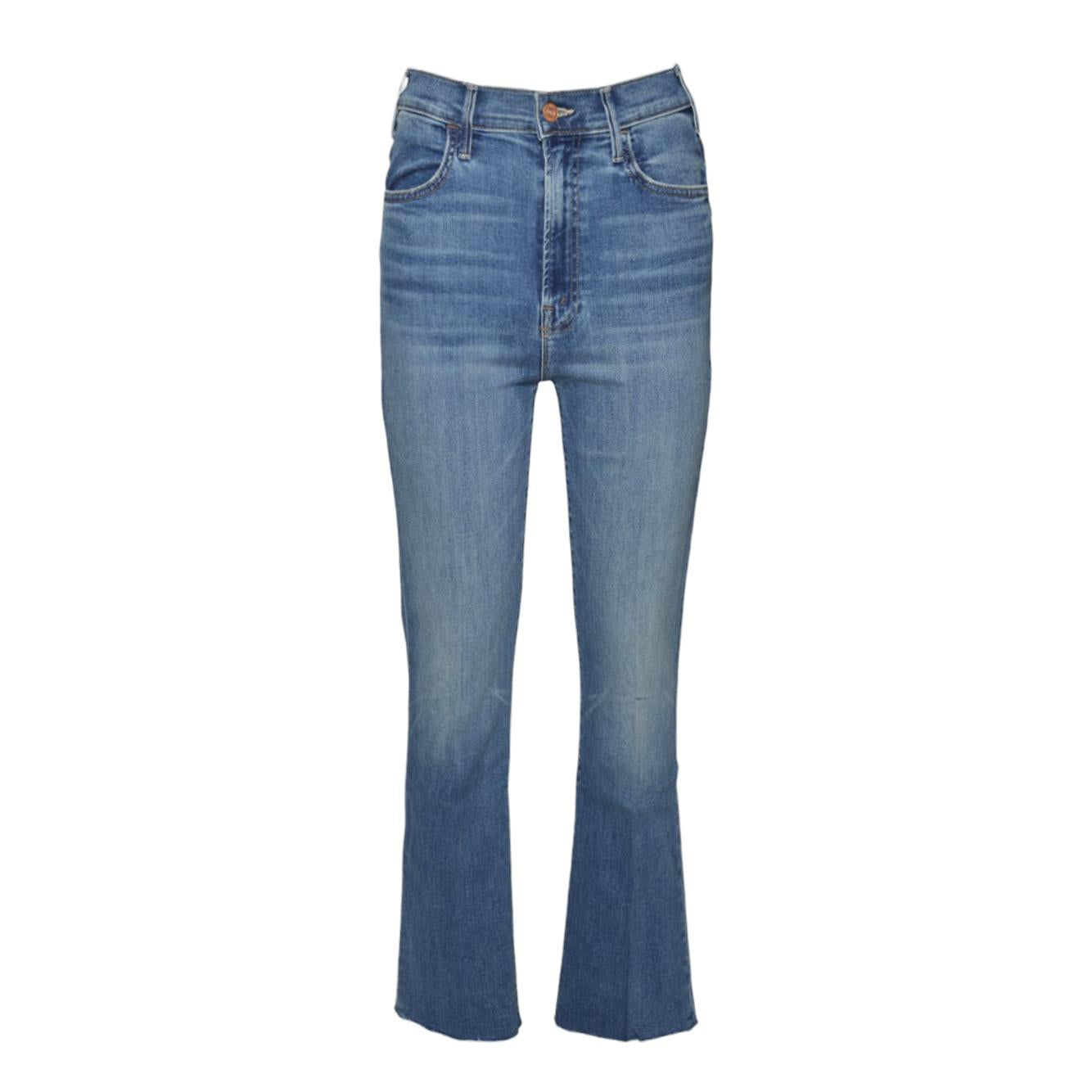 Jeans in cotone The Hustler Ankle Fray blu Mother Women 