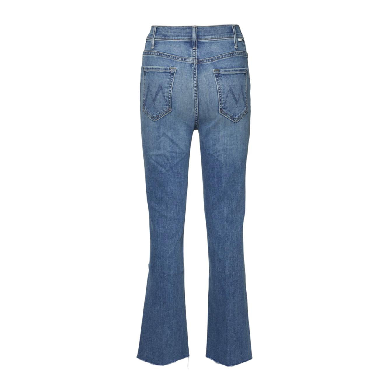Jeans in cotone The Hustler Ankle Fray blu Mother Women 
