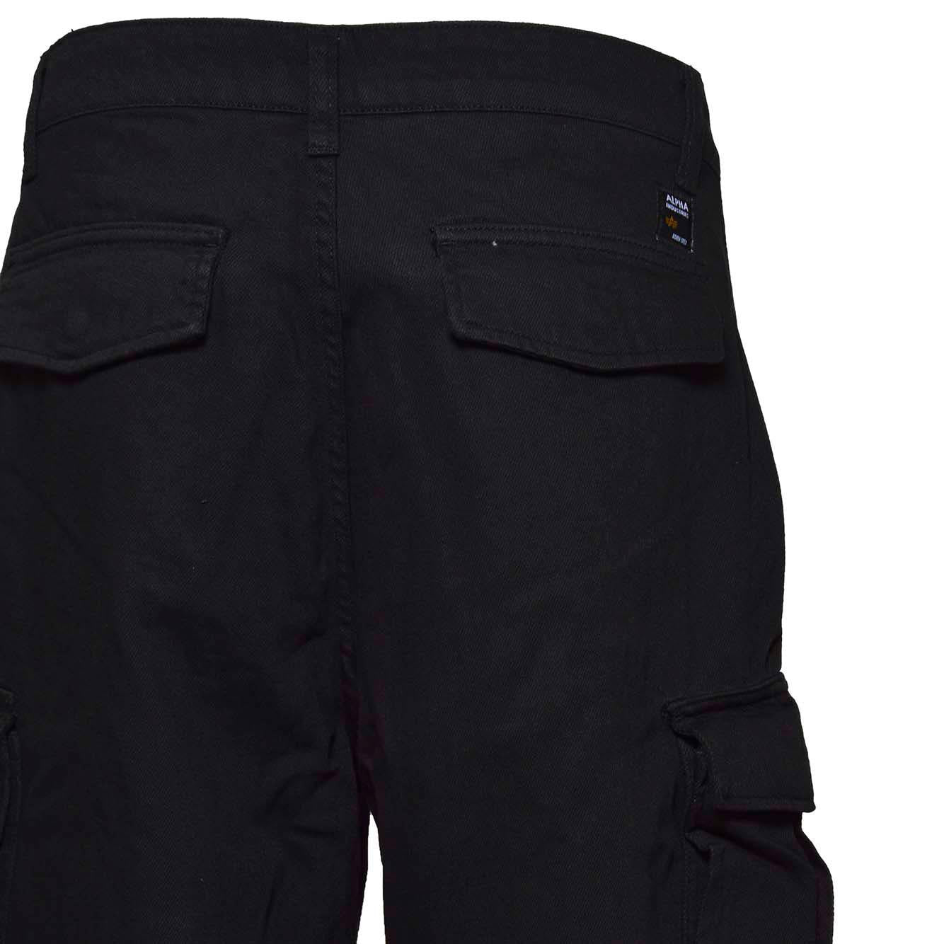 Jeans cargo Aircraft in cotone nero Alpha Industries 