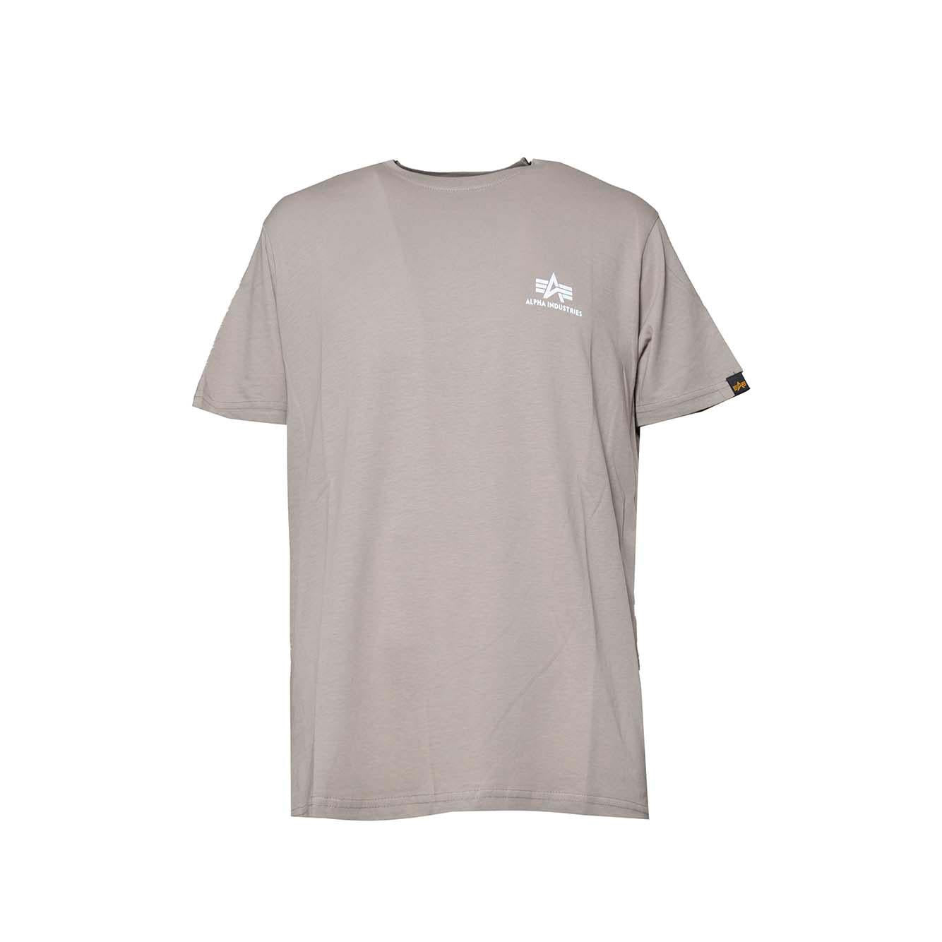 T-shirt Basic Small Logo in cotone sabbia Alpha Industries 