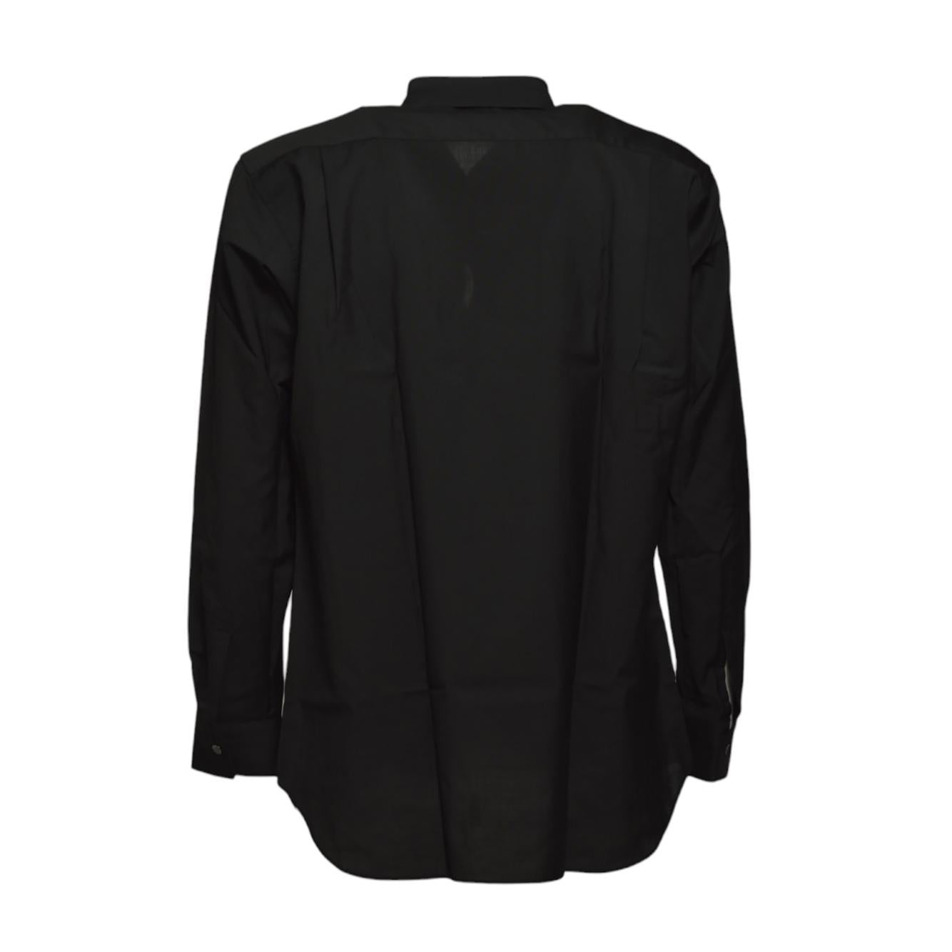 Camicia in cotone stretch nero Comme des Garcons Shirt 