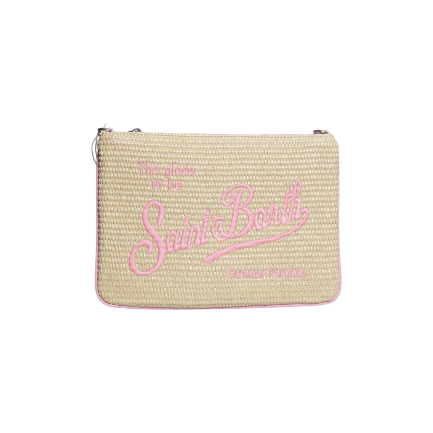parisienne straw pochette 