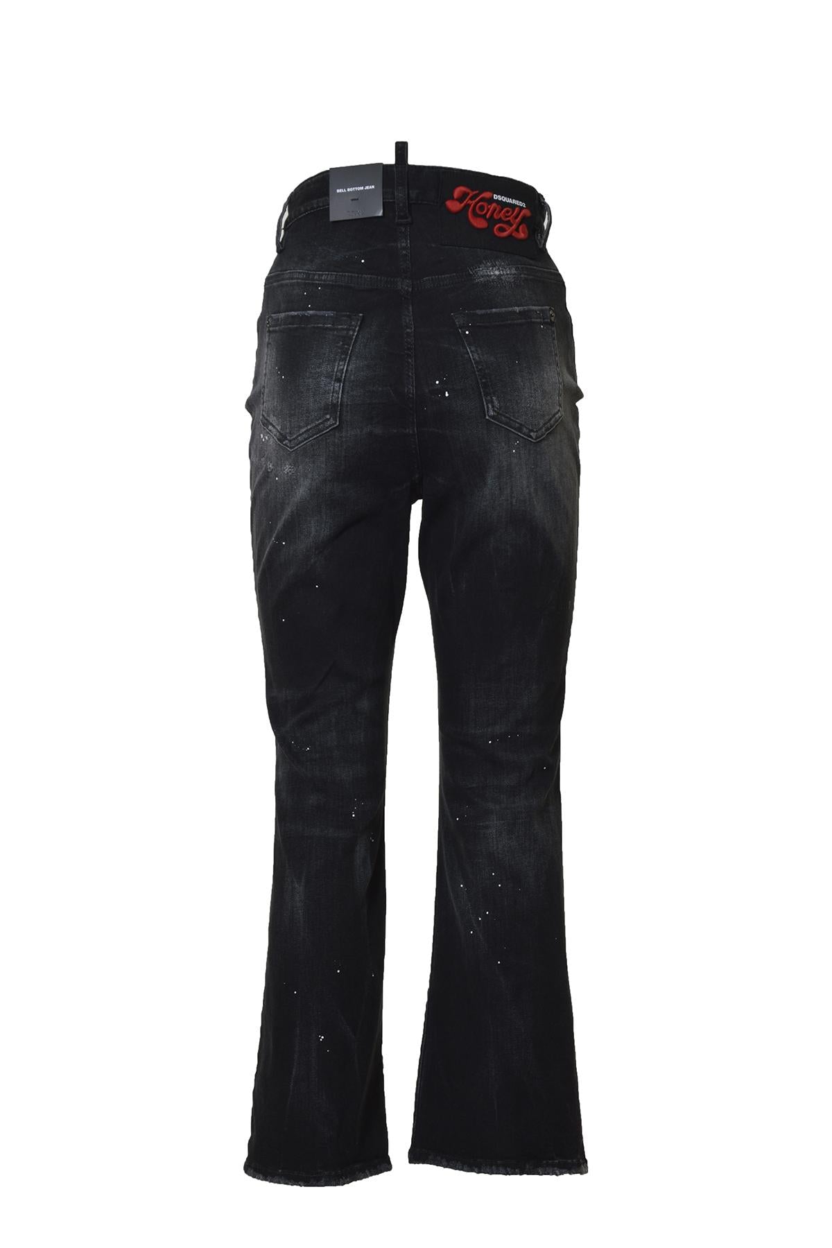 Jeans Belly Bottom in denim nero Dsquared2 
