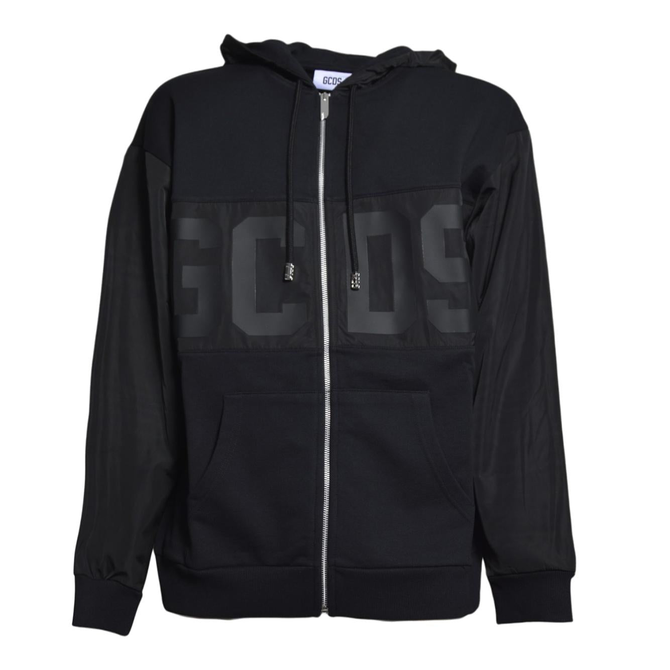 band logo tonal hoodie zip 