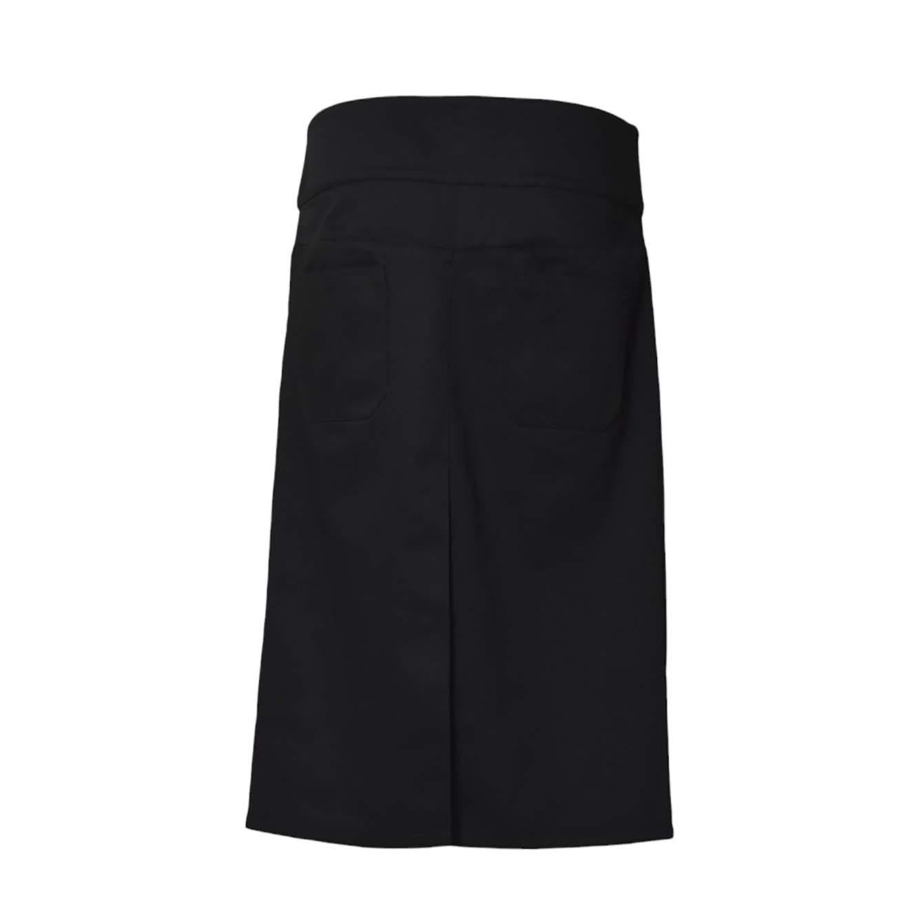 Gonna Belted in policotone nero Courrèges 