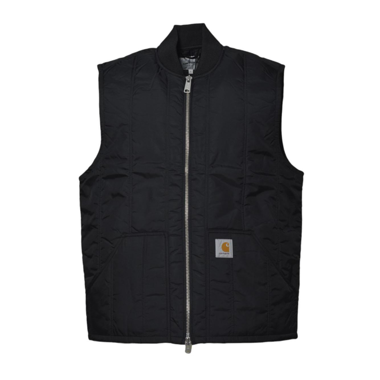 Gilet Lachlan Vest Liner in nylon nero Carhartt Wip 