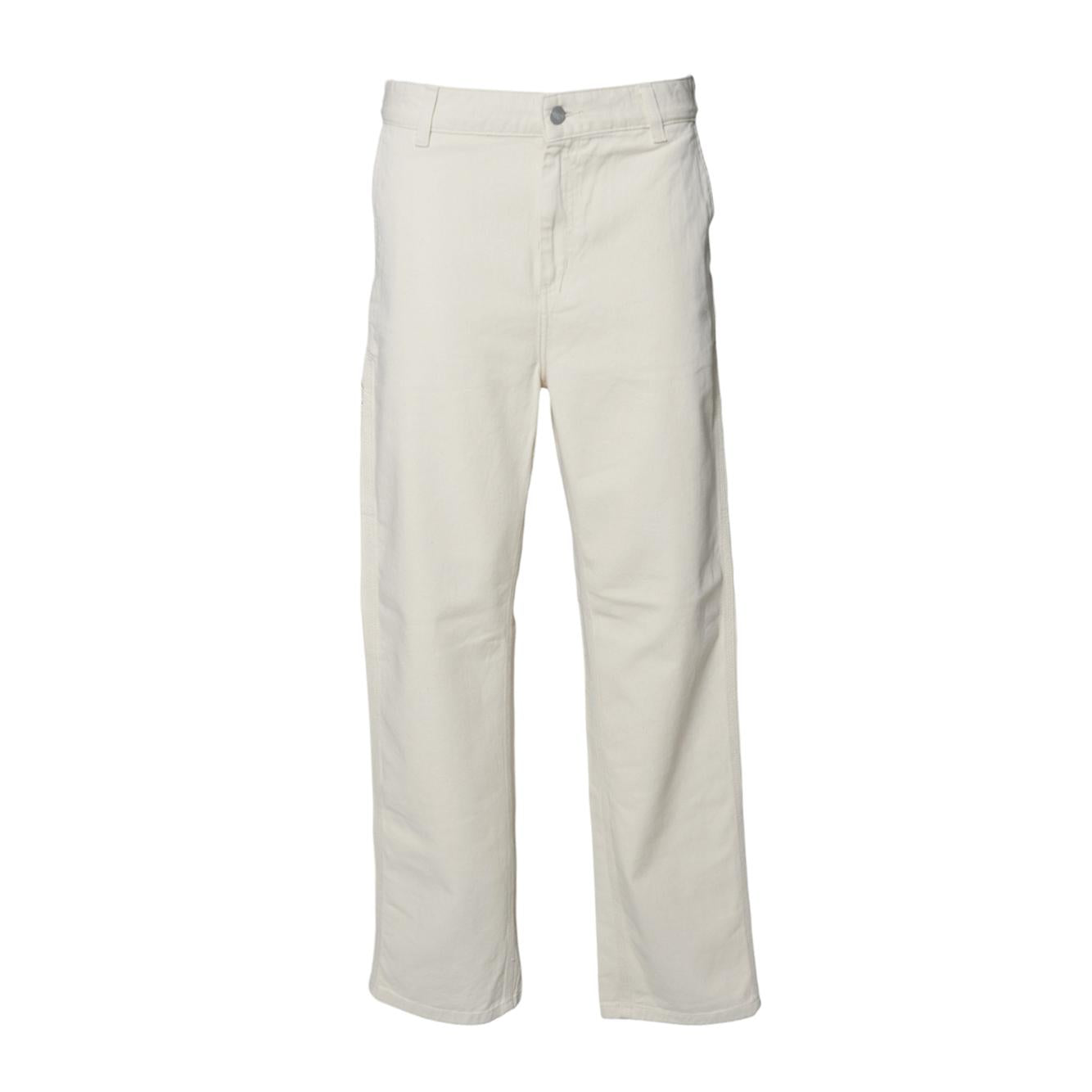 Pantalone W Pierce Straight in cotone beige Carhartt Wip 