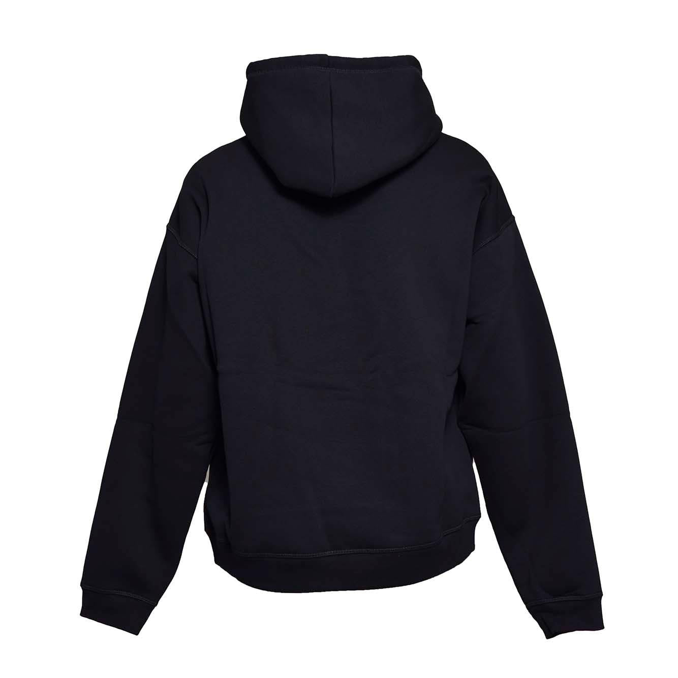 Felpa con cappuccio Icon Relax Fit in cotone nero Dsquared2 