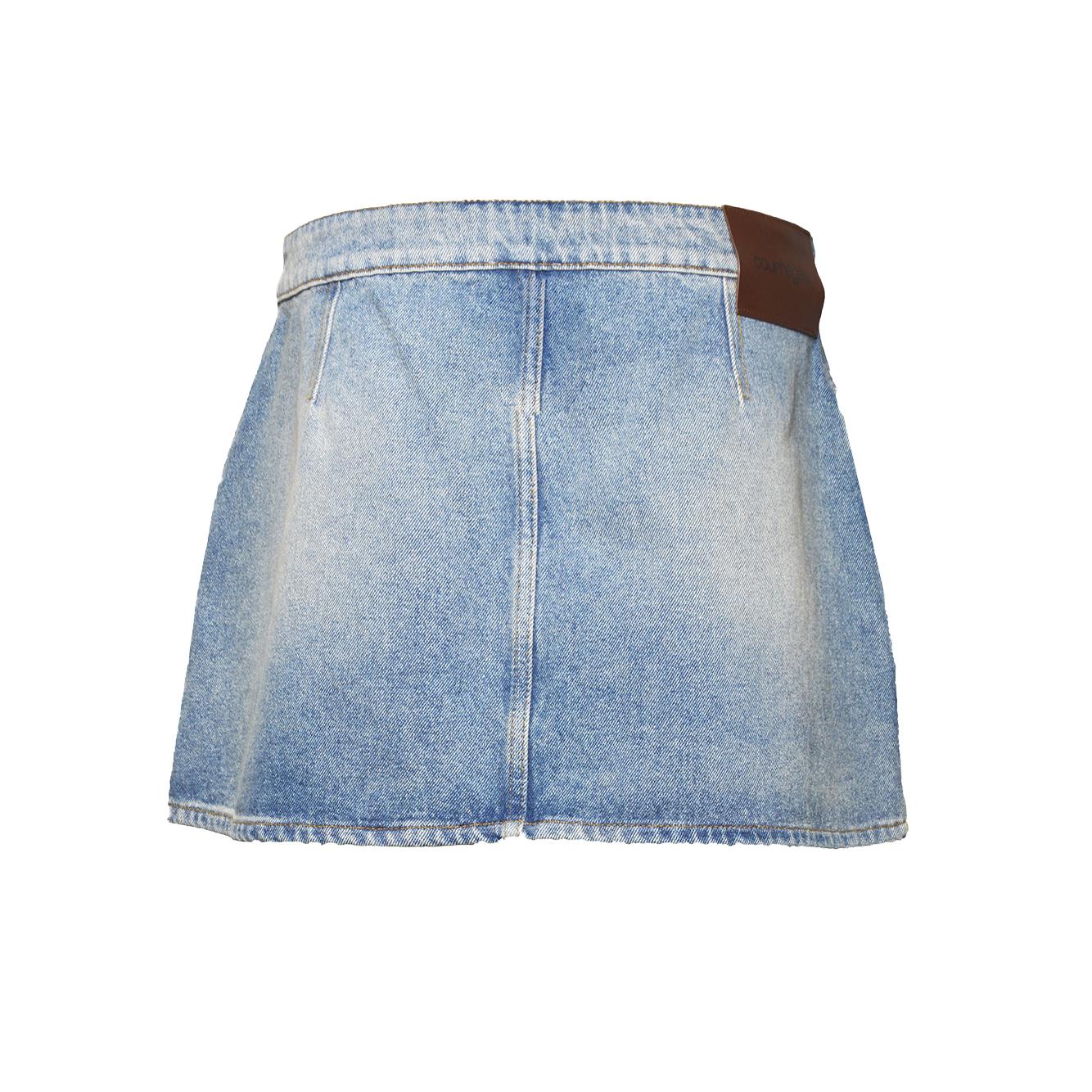 mini skirt signature denim 