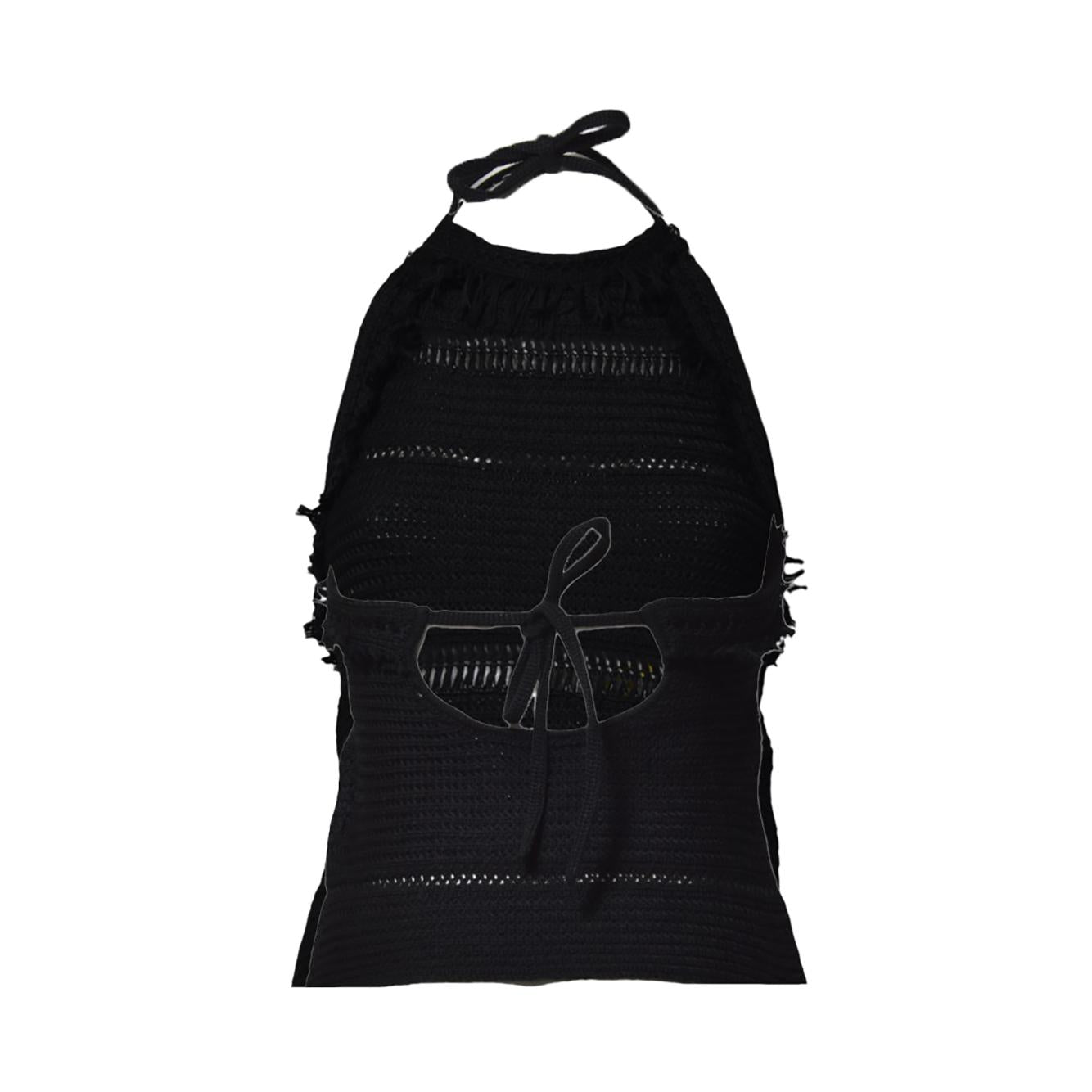 Top Araliane in macramè nero Marant Etòile 