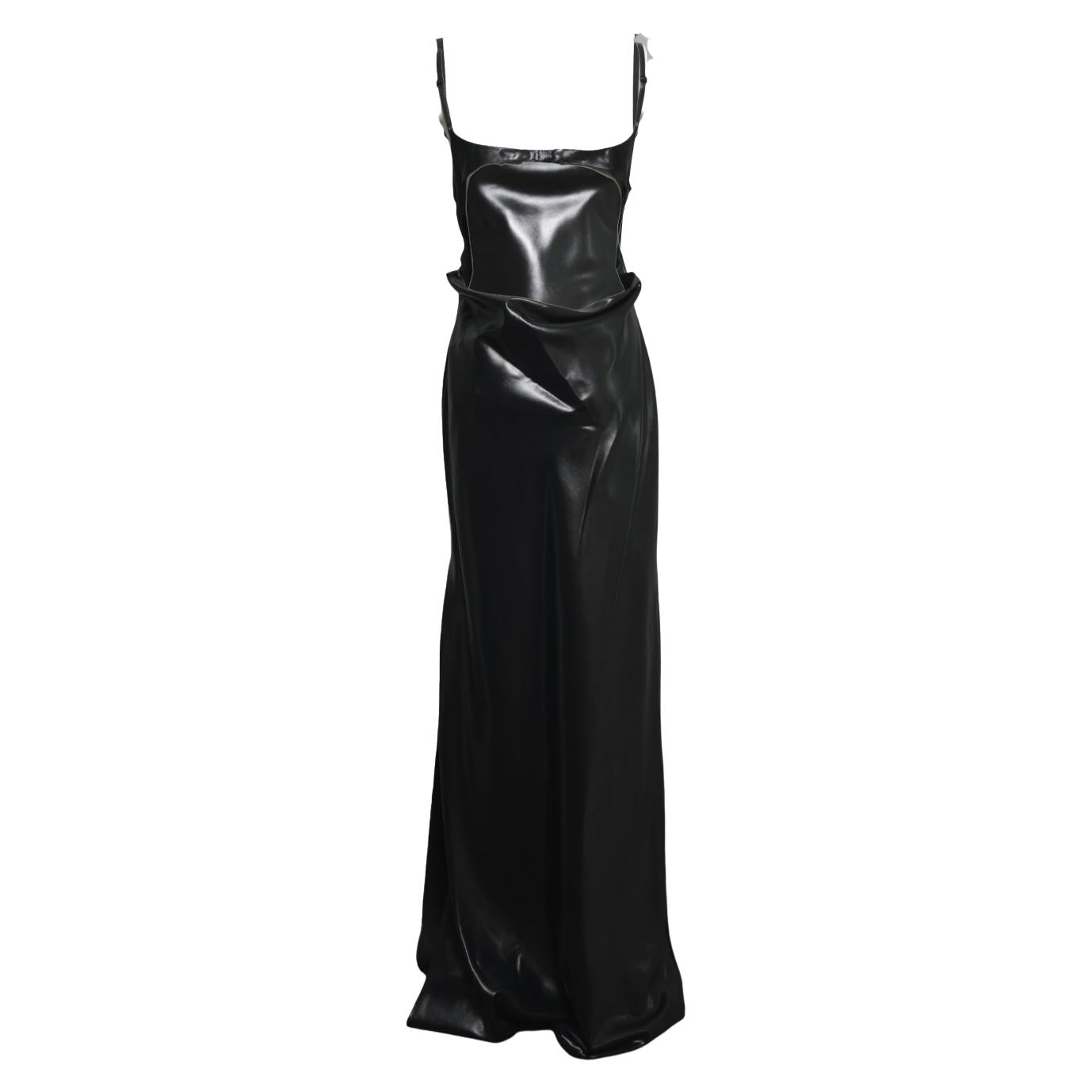 long dress lingerie glossy 
