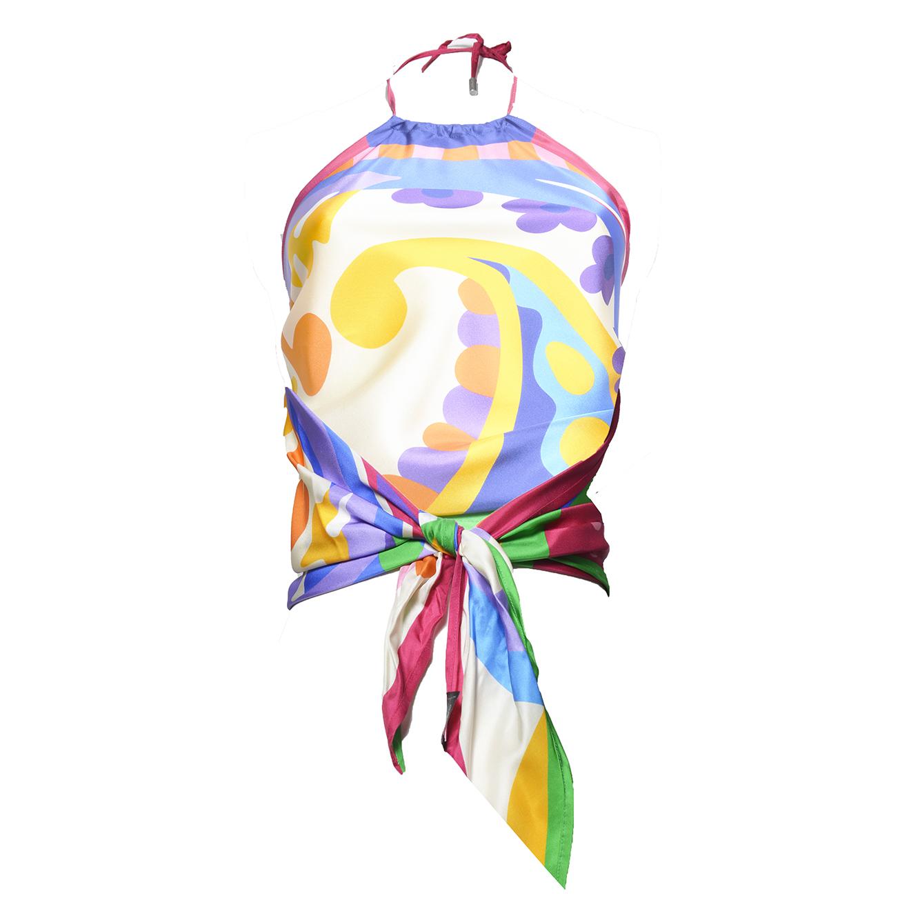 women's tie-up bandana top 