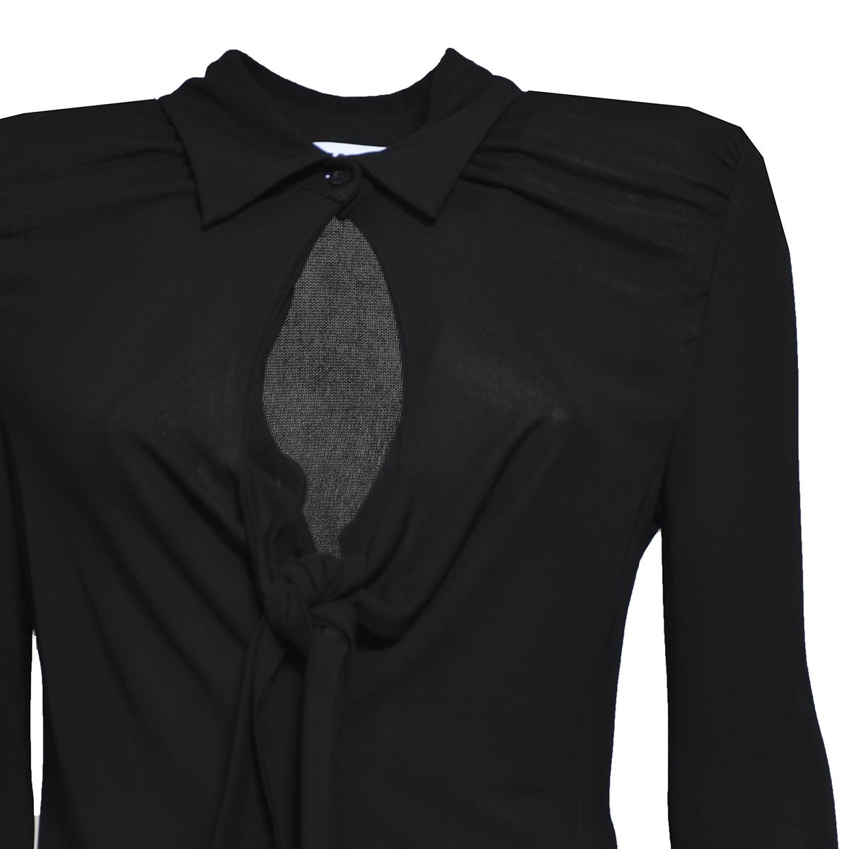 Camicia in viscosa con scollatura a goccia MSGM 
