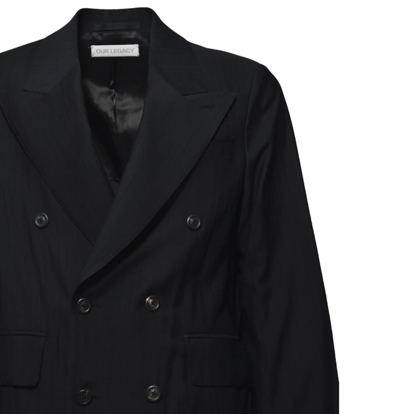 Blazer Sharp in viscosa nera Our Legacy 