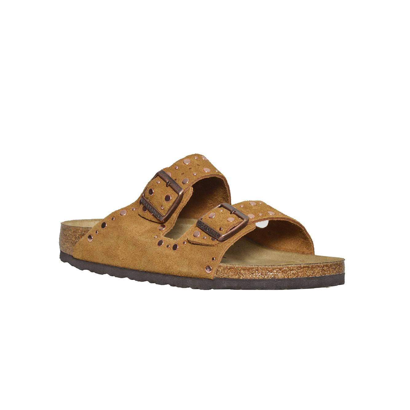 arizona rivet mink, suede leather calzata stretta 