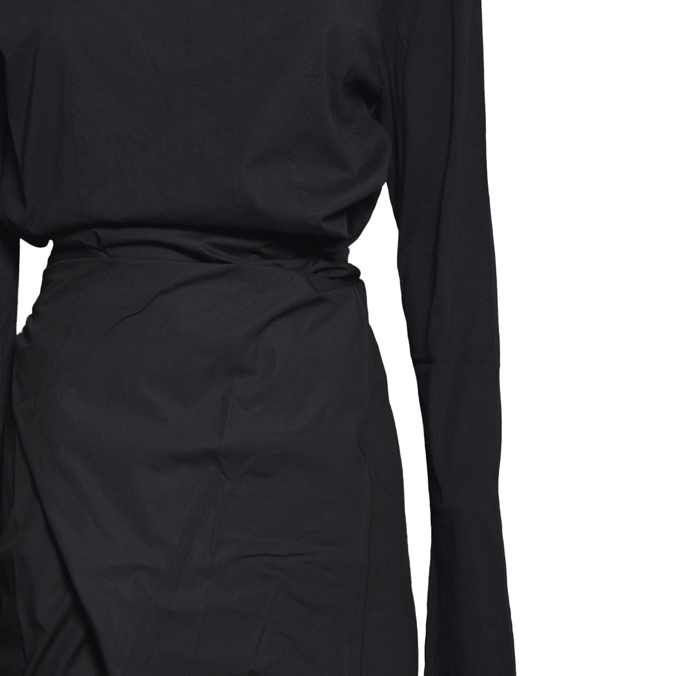 twisted dress void bòack clean jersey 