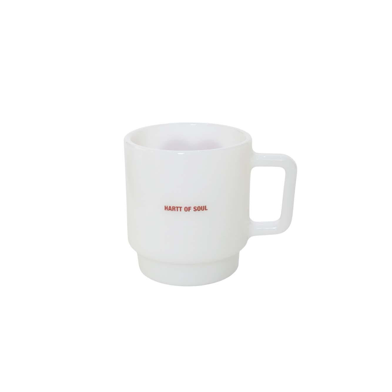 heart glass mug 