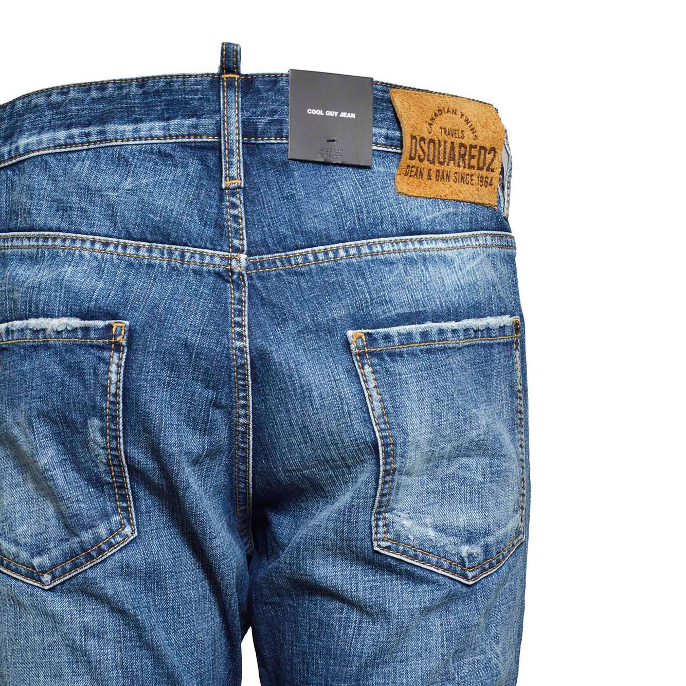 Jeans Cool Guy Medium Reflective in denim blu Dsquared2 