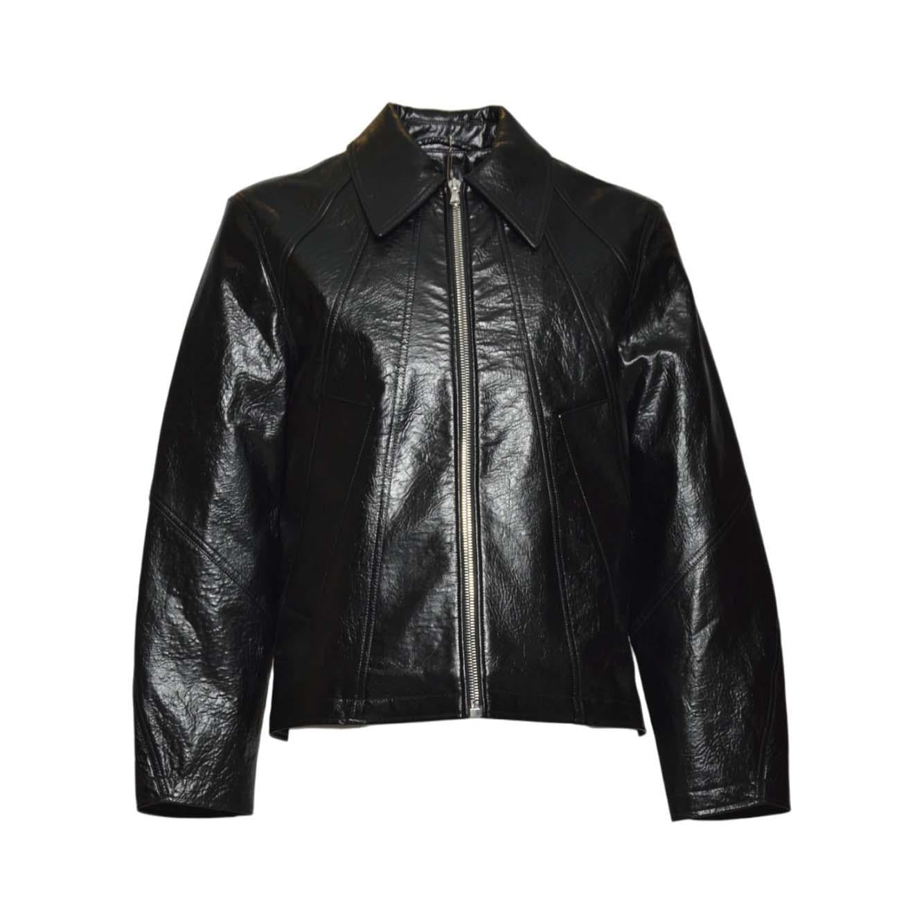 duke jacket faux memory leather 