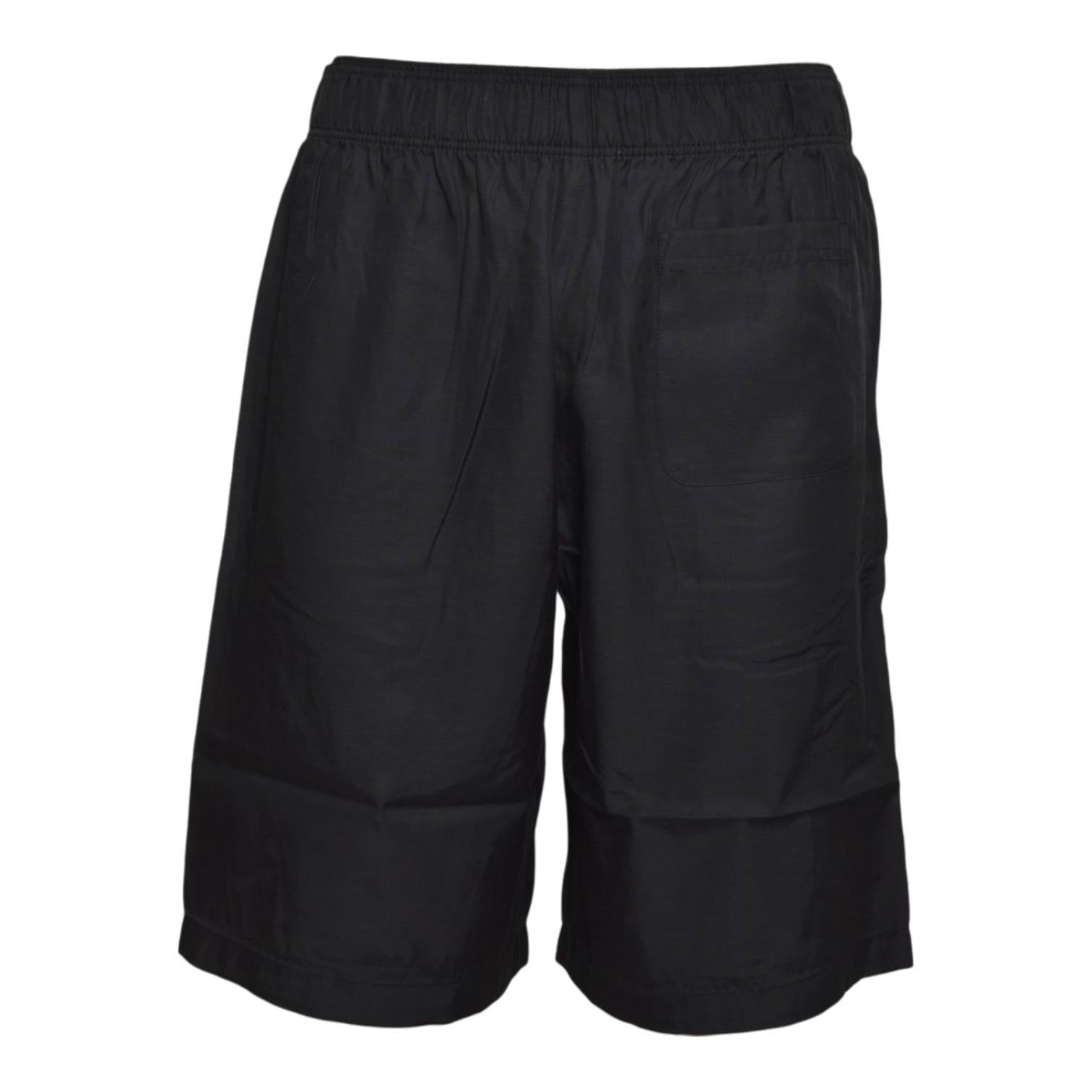 leisure shorts still black calm cupro cotton 
