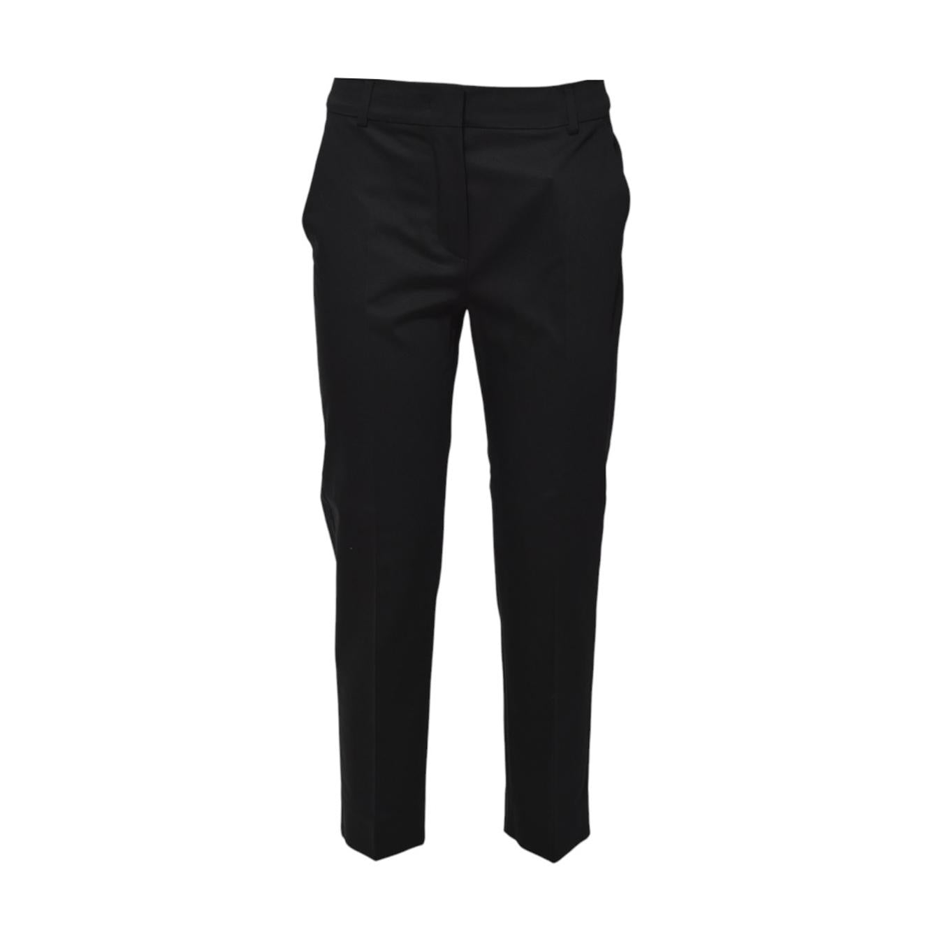 Pantalone Lince1234 crop in raso nero Max Mara 