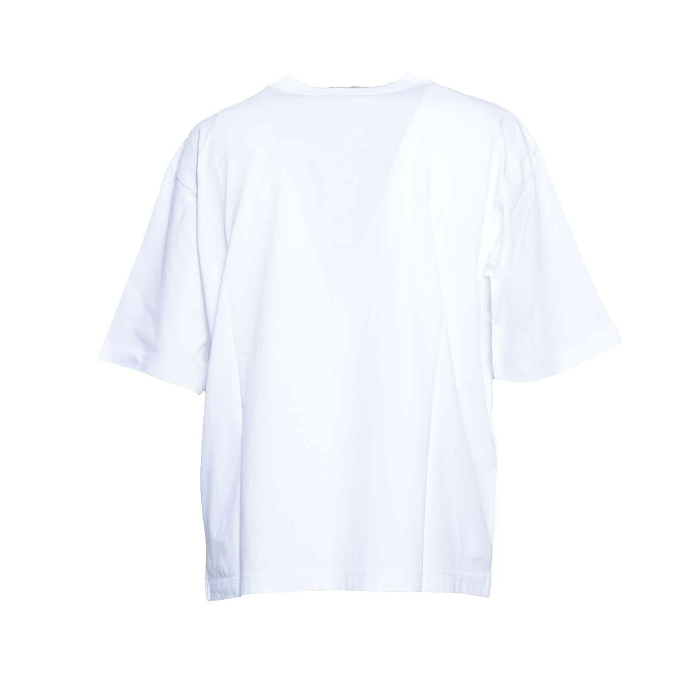 T-shirt Icon Loose Fit in cotone bianco Dsquared2 