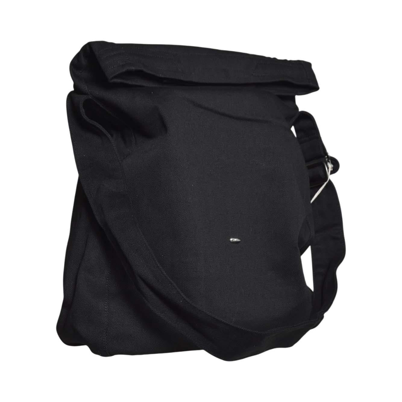 sling bag washed black denim 