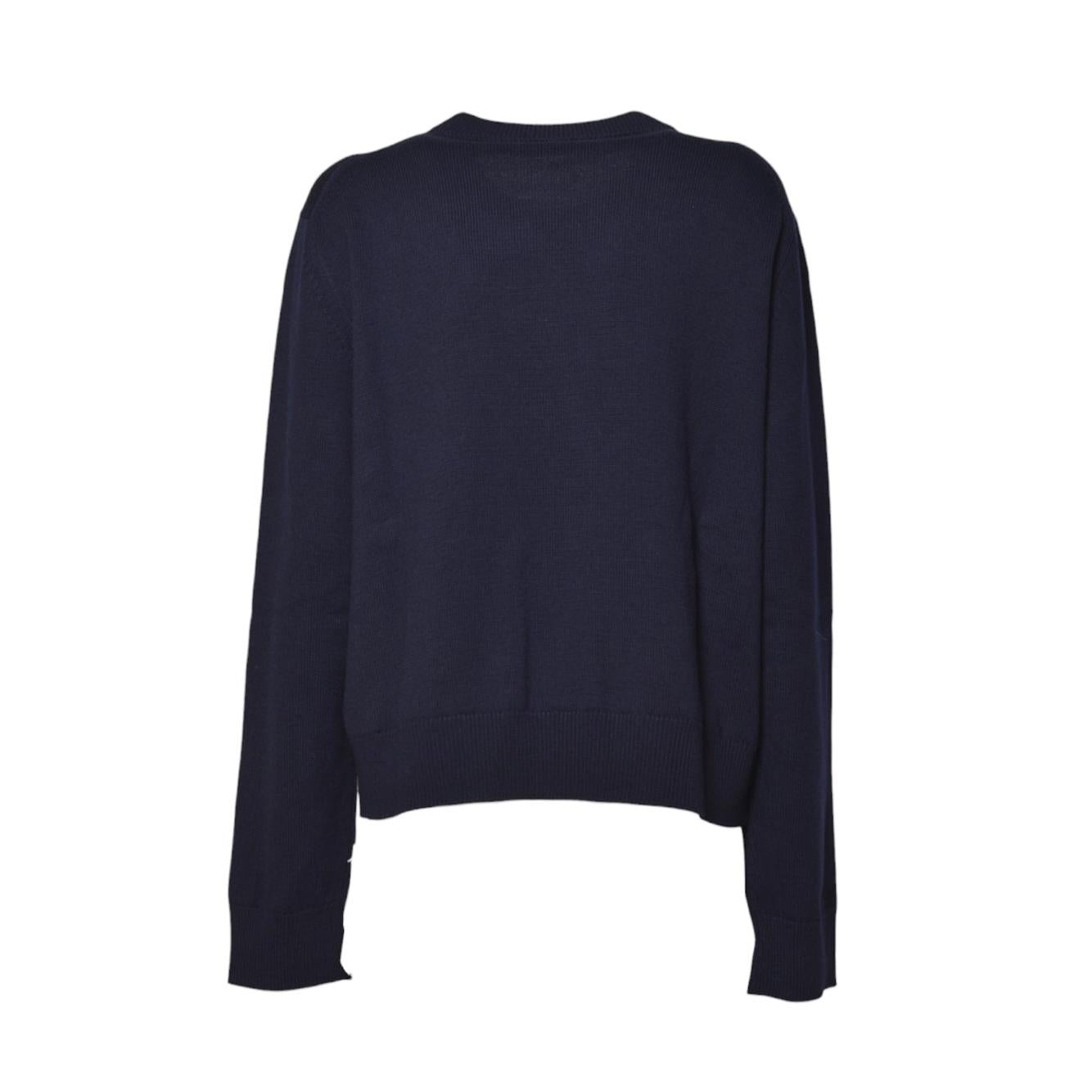 ls cn jumper w/flower embroidery detail 