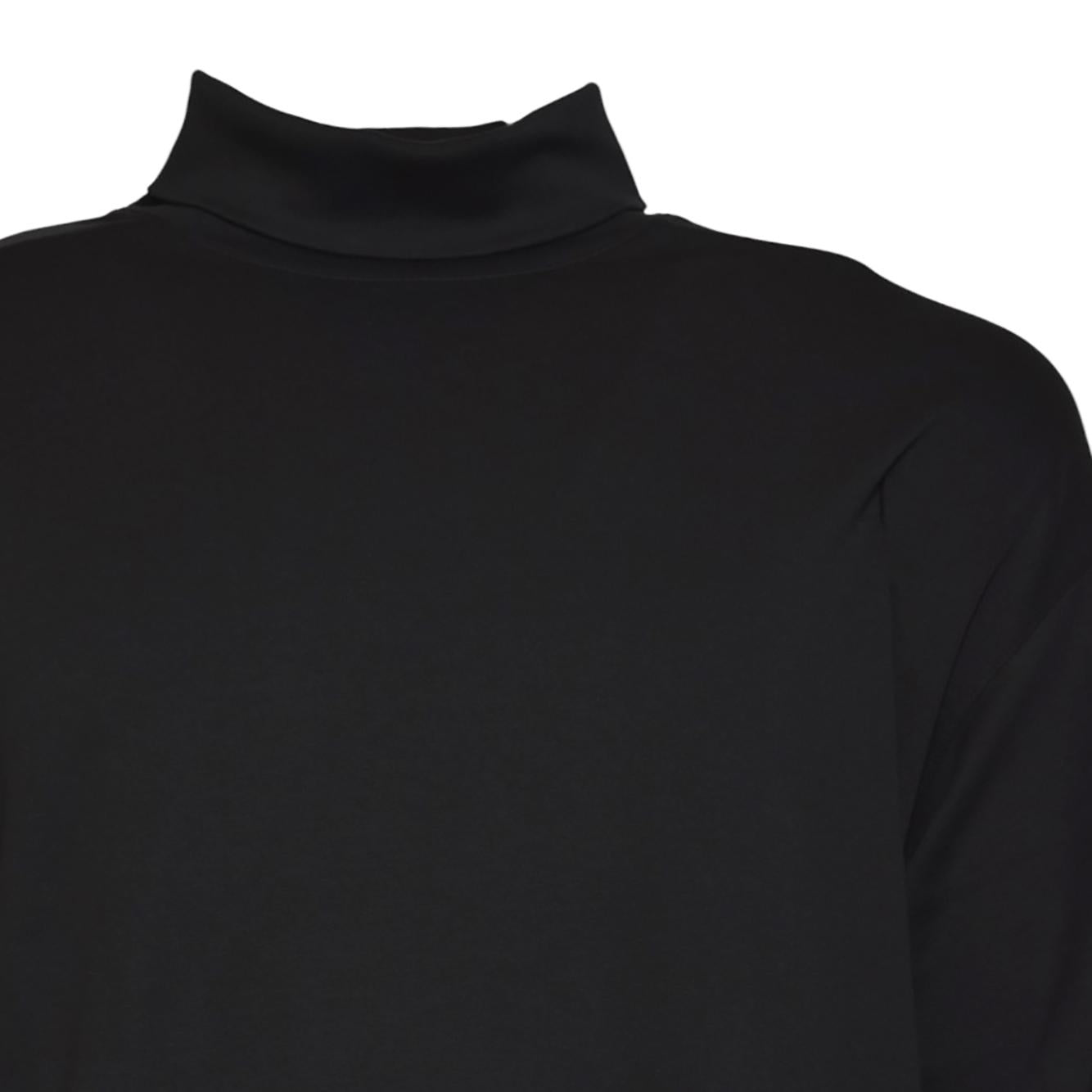 relaxed mock neck t-shirt 