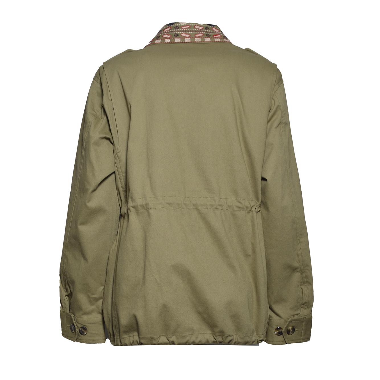 embroidered safari jacket 