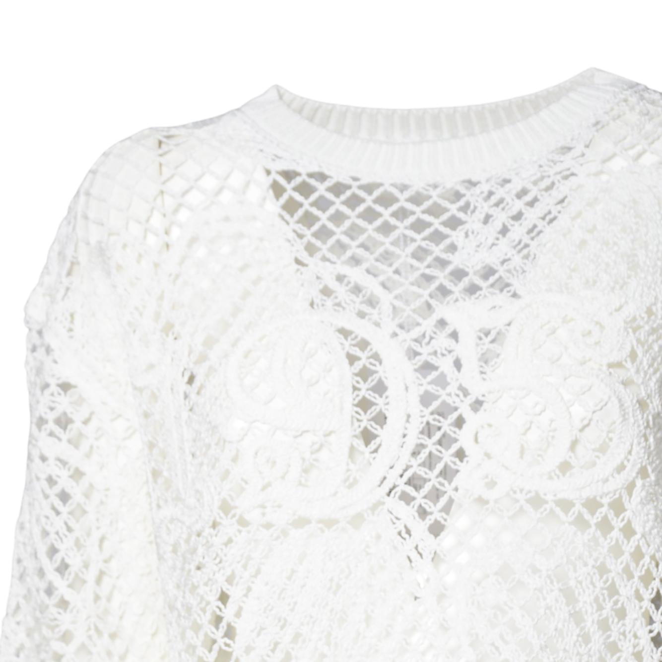 Maglia Farea in cotone ricamato bianco Max Mara 