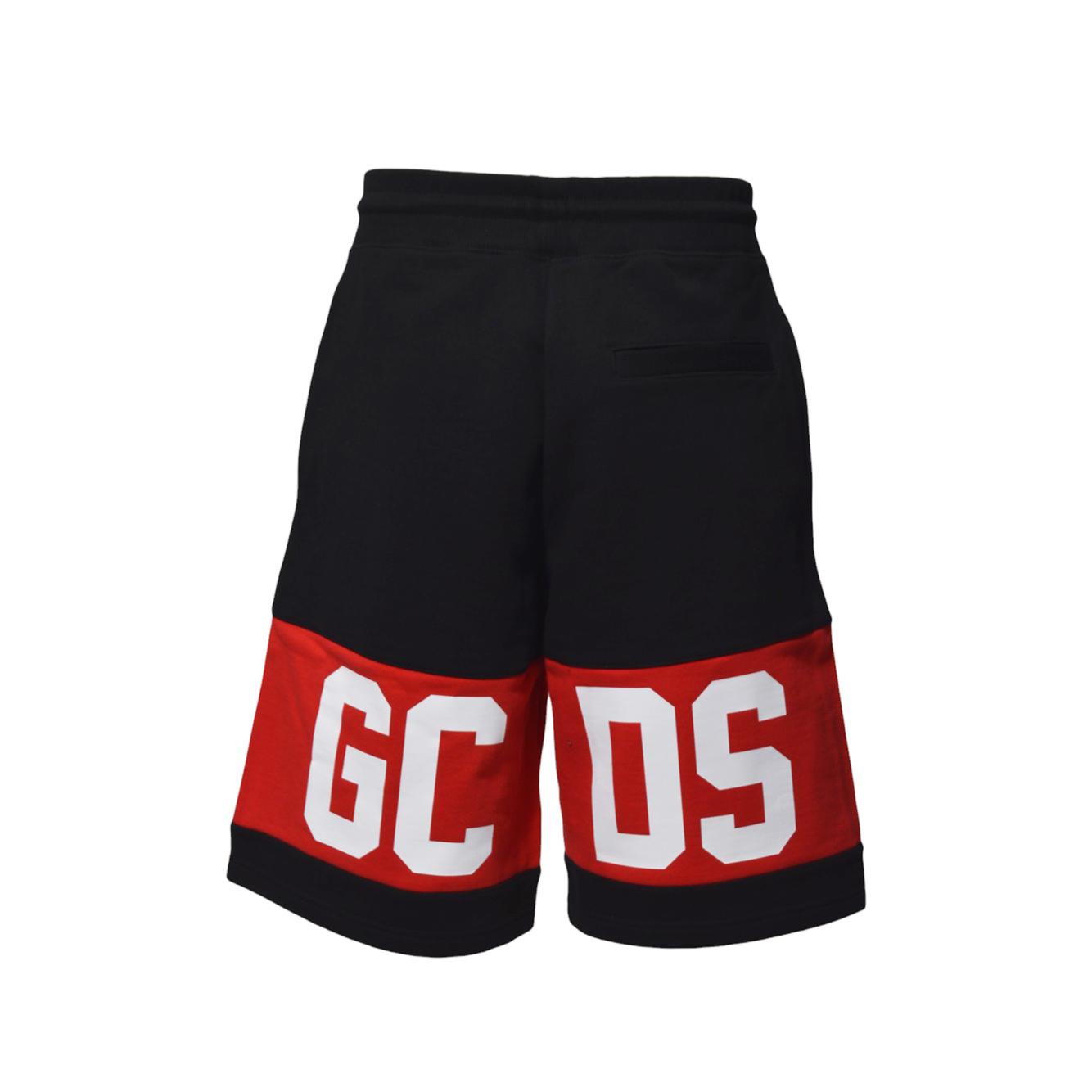 Bermuda Band Logo in cotone nero GCDS 